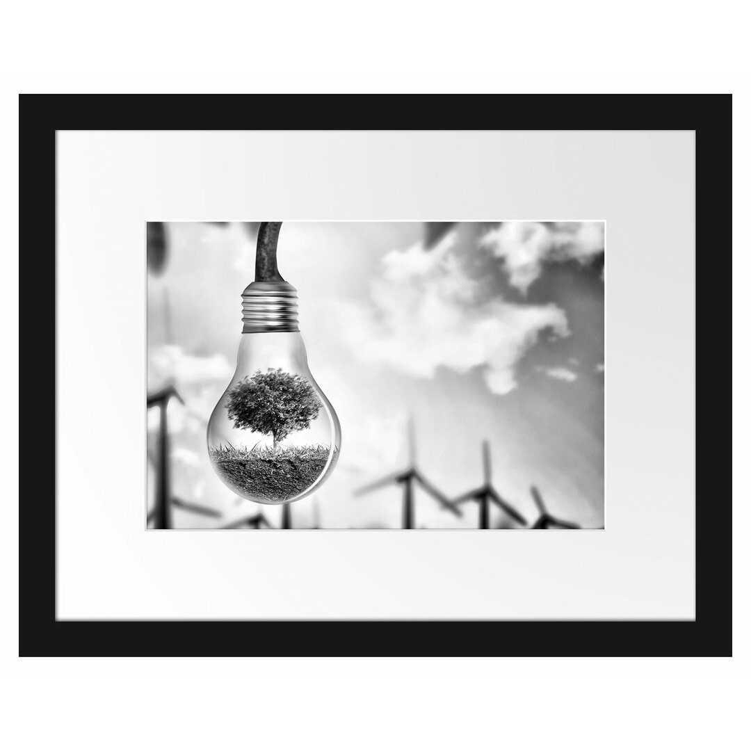 Gerahmtes Poster Light Bulb