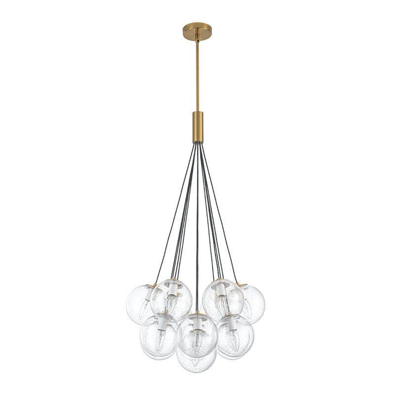 Zarrar 13 - Light Dimmable Chandelier, Clear Seeded