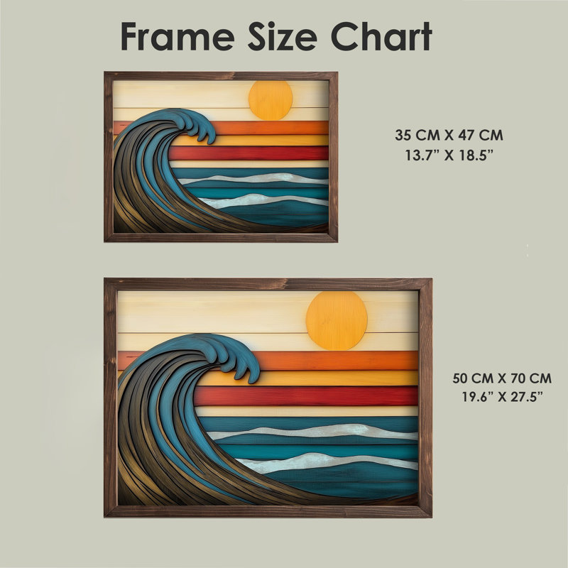 Elegant Decorative Framed MDF Painting, 19.7 x 27.6 x 0.1 inches | 100% MDF (3 mm Thick) with 100% Pine Wood Frame | UV Printed Art for Home Décor, Ideal for Living Room, Office & Gallery Wall Display