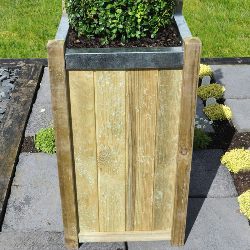 Handmade Wood Planter Box, 75cm H x 40cm W x 40cm D