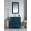 Meuble-lavabo de comptoir en marbre blanc Carrara Elizabeth de 30 po avec robinet Elizabeth-916305452-916305453