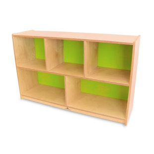 5 Compartment Manufactured Wood Shelving Unit