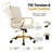 Naudain Leather Office Chair – Modern Executive Swivel Task Chair with Wheels, Adjustable Height & Padded Arms for Desk or Conference Room-132200685-53751975