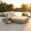 Double chaise longue Varadero Beach - gris