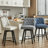 Swivel Upholstered 26'' Counter Stool Wood Leg-93801821-93801826-124606207
