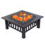  Steel Fire Pit Table – Portable Outdoor Bonfire & BBQ Set-1696492216