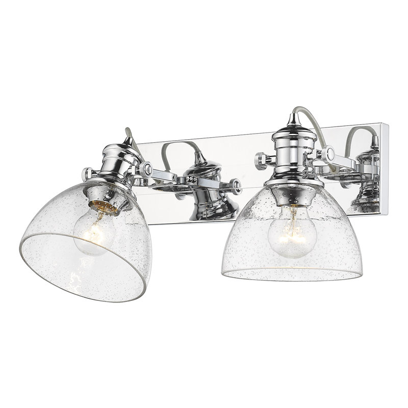Bales 2 - Light Dimmable Vanity Light, Chrome, Seeded Glass