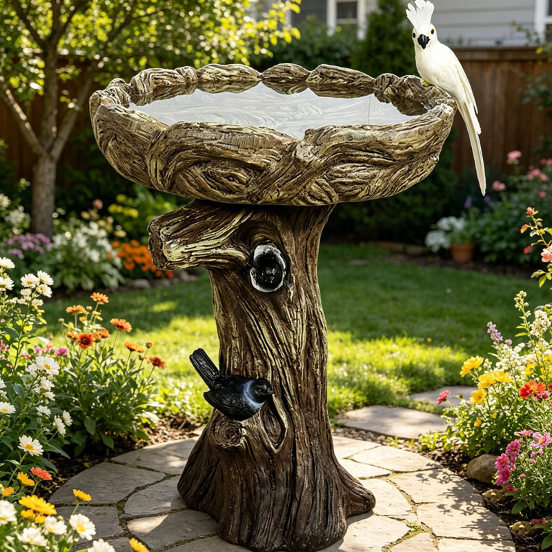 Bain d'oiseaux en béton / ciment Mendosa