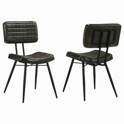 Chaise de salle à manger rembourrée Molly Espresso (ensemble de 2)