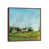 Classic Brown Wood Floater Framed
