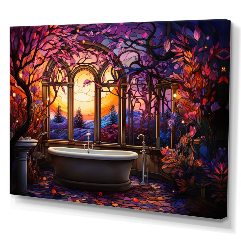 «Bathroom Dreamy Mosaic», reproduction, Toile tendue, H 24 po x l 32 po x P 1 po