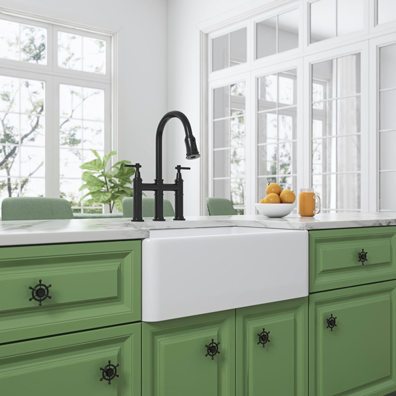 White Kitchen Sink - Deep Apron Undermount Ceramic 10 In X 18 30 In, 84 Lb, 16 24 36 Package 17.55 10.03 30.7 83.94 24.00 16.00 36.00