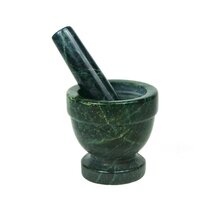 Bene Casa wooden mortar and pestle, 5.2-inches high, herb crusher