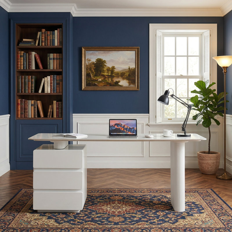 Bureau de direction 63 po Modern, H 29,53 po x l 62,99 po x P 27,56 po