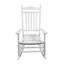 Fauteuil à bascule pour adulte balcon blanc