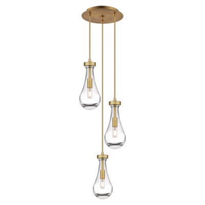 Luminaire suspendu grappe à 3 lumières Baysinger