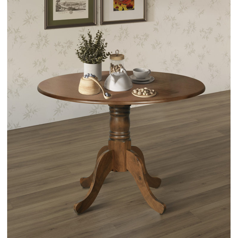 Table de salle à manger à piédestal 36 po Jazlyn, Brun