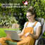 Chaise berçante grise pour le plaisir en plein air - Bord de piscine en bois et patio en bois