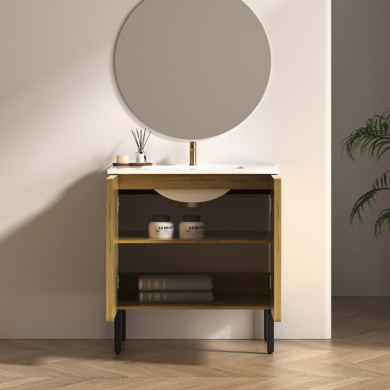 30" Bathroom Vanity, No Basin