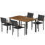 Ensemble de table et chaises de conversation, ensemble de salle à manger d'extérieur, ensemble de table et chaises de jardin