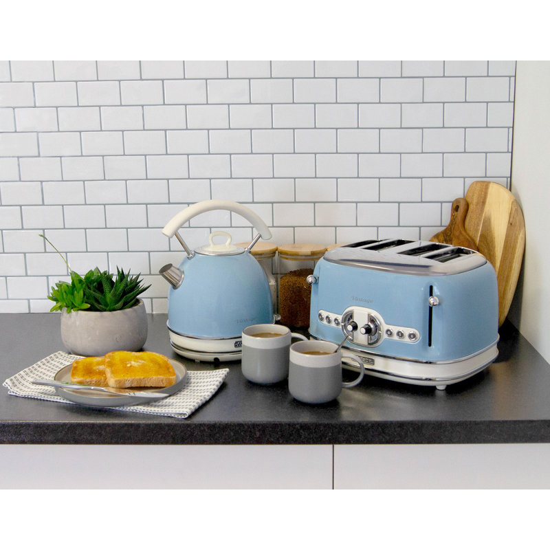 Ariete Vintage 1.7L Dome Electric Kettle Blue, Blue