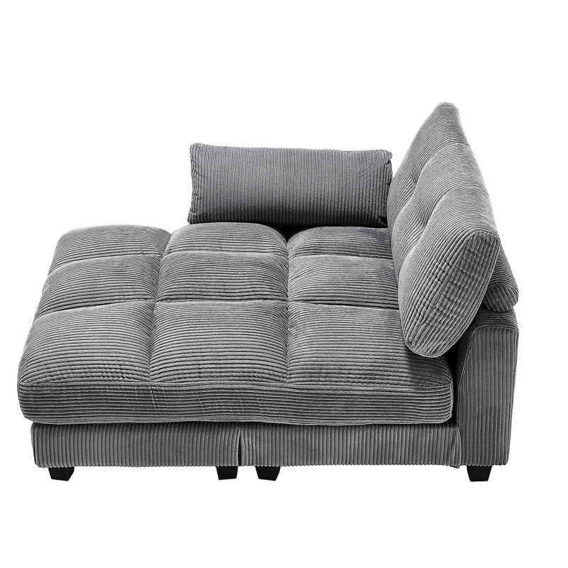 sofa bed, extra-large lounger, comfortable cloud sofa, Gray