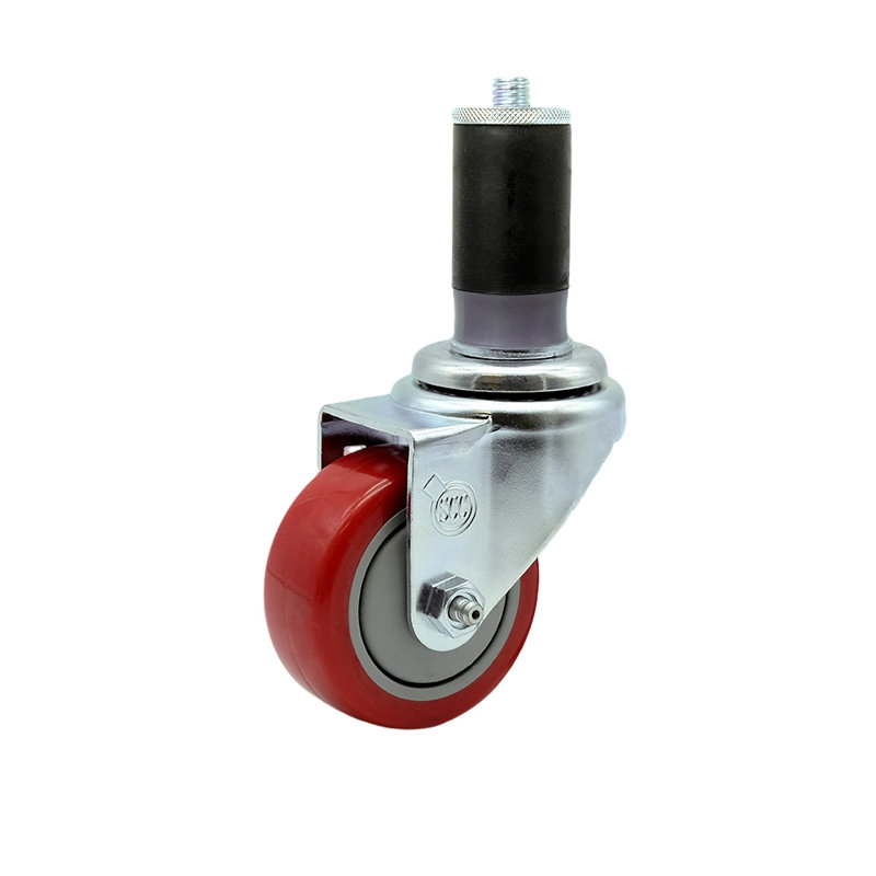 Roulettes extensibles en polyuréthane, Rouge