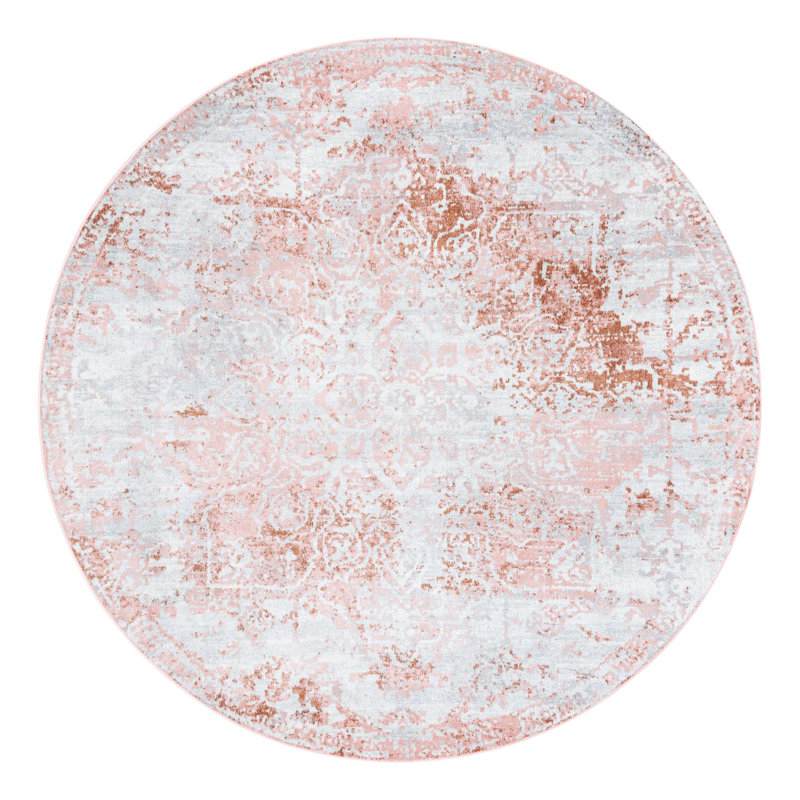 Massie Floral Indoor Rug, Round 7'10"