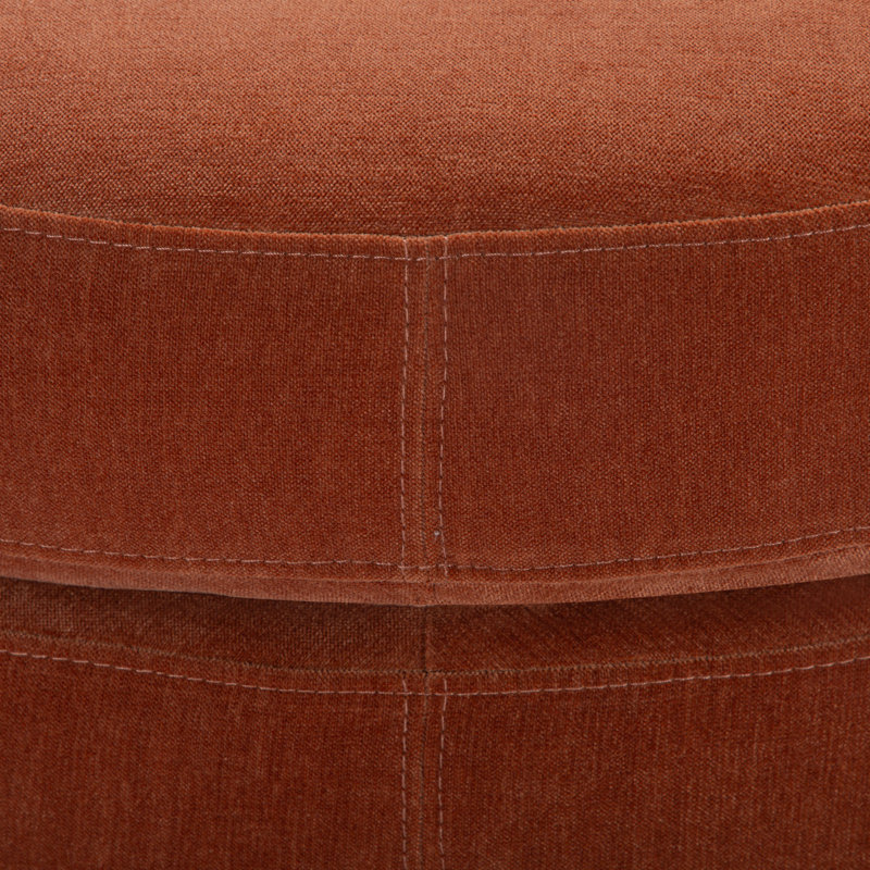 Repose-pieds Landen, Chenille rouille