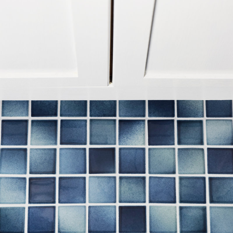 Squire Quad Stream 12-1/2" x 12-1/2" Porcelain Mosaic Tile