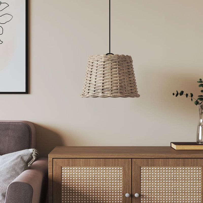 Chira Pendant Shade, Brown, 20cm H x 30cm W x 30cm D