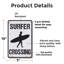 Enseigne Surfer 7 "x 10" Surfer