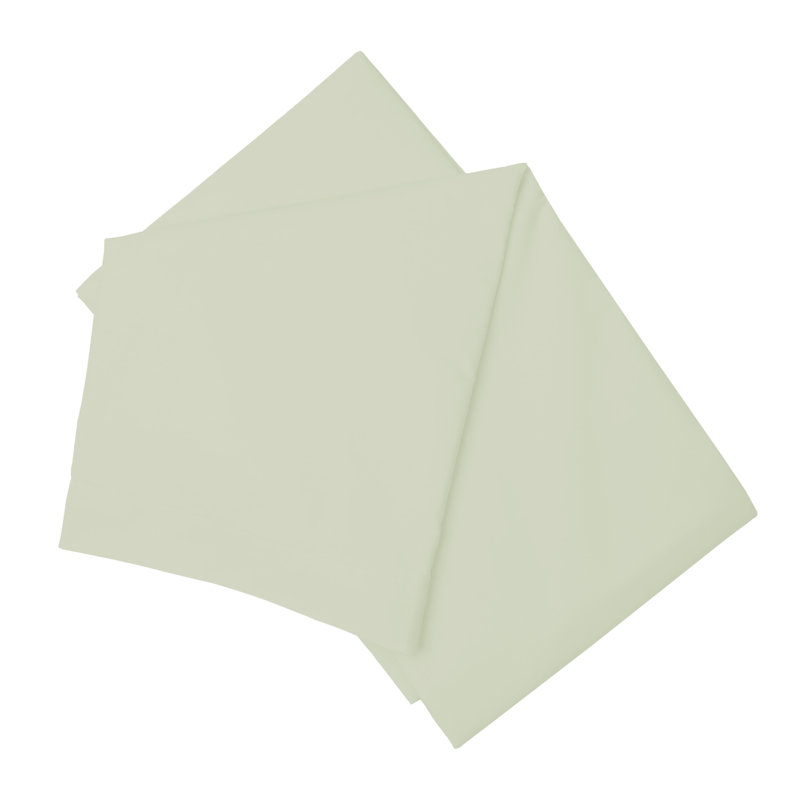 Cotton Blend Percale Flat Sheet, Double (4'6), Apple