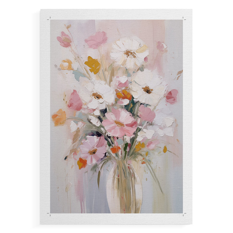 FLORAL Series CECLXVI - Impression sur toile seulement - NON CADRE, H 18 po x l 12 po