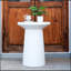 Table d'appoint MGO Terrazzo fabriquée à la main de 24 pouces, durable et élégante pour une utilisation intérieure et extérieure