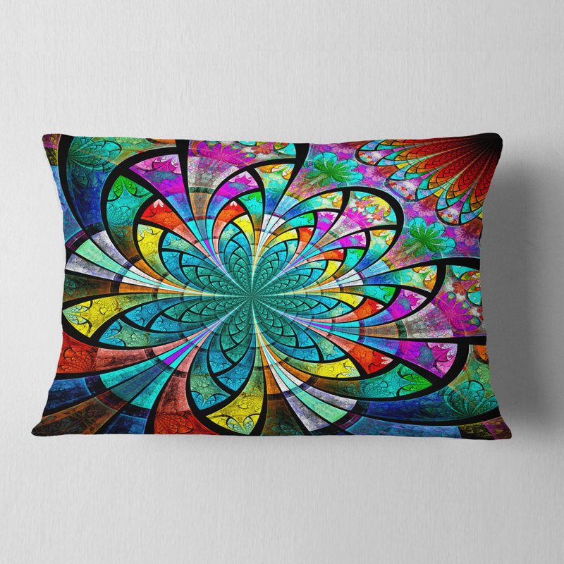 Coussin lombaire floral à motif fleur