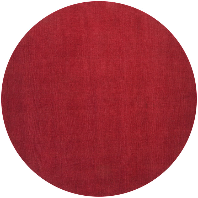 Crowe Handmade Wool Burgandy Rug