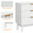 3 Drawer Dresser With Fluted Panel Design-1216285449