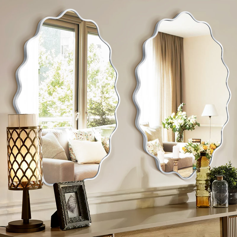 Miroir mural, 36 po x 24 po, Argent argent