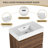 Jalyla 30'' Single Bathroom Vanity with Resin Top-2128837944