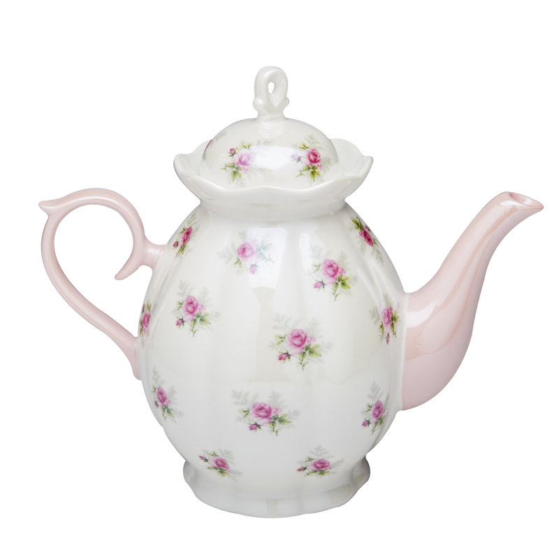  Petite lustre rose 34 oz. Théière