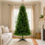 Arbre de Noël artificiel non éclairé 6 pi avec 490 pointes, branches pleines en PVC, arbre de Noël classique avec support en plastique à 4 pieds pour la décoration intérieure-1886465617