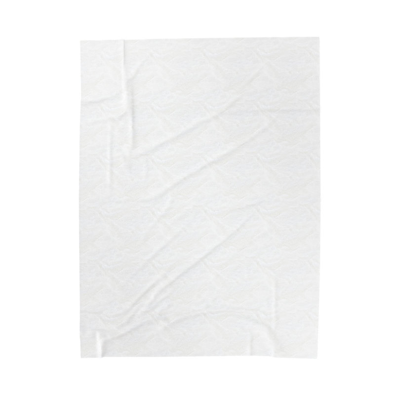 Couverture en velours de velours de coton / Merry Catmas, Double, Blanc / gris / rouge