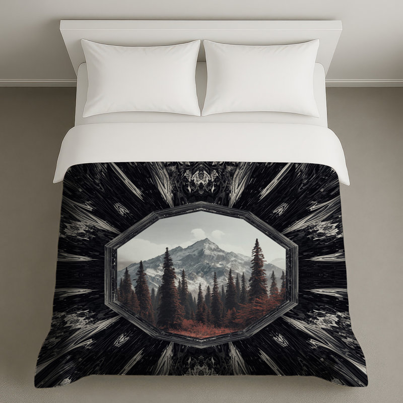 Housse de couette Mountain Forest View, Grand lit
