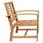 Banc en bois de teck massif 43,31 x 25,59 x 30,12 vidaXL