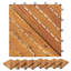 30cm L x 30cm W Acacia Hardwood Interlocking Deck Deck Tile Kit