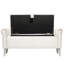 Banc de rangement à dessus rabattable avec repose-pieds en velours Dritarastra-18634528