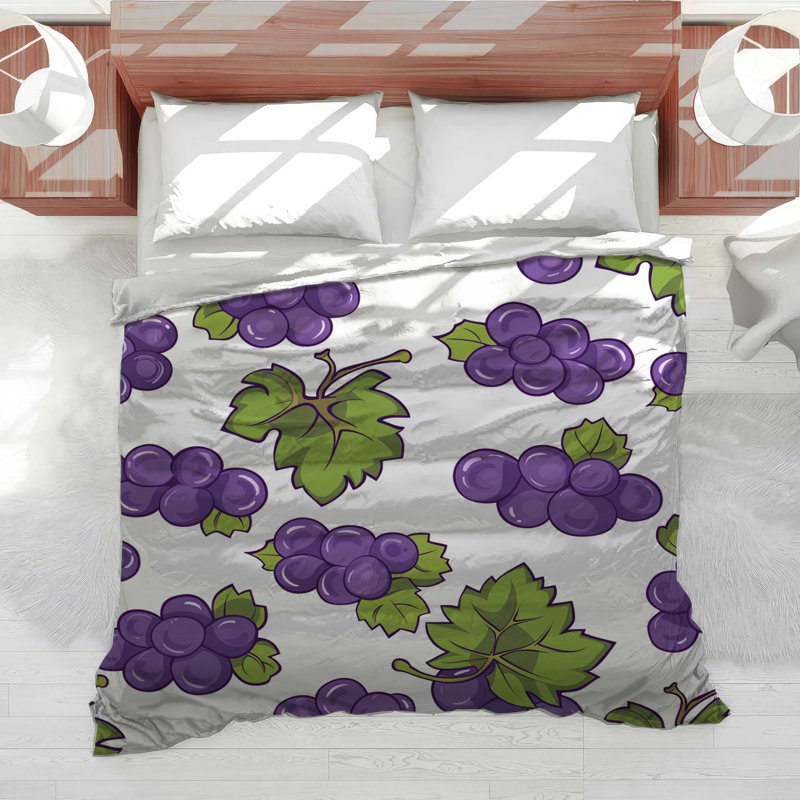 Édredon Grapes Illustration Bedding, Édredon simple