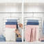 Cintre pour pantalons peu encombrant avec bras pivotants à 5 niveaux, organisateur de placard multifonctionnel en acier inoxydable robuste pour pantalons, jeans, serviettes et foulards