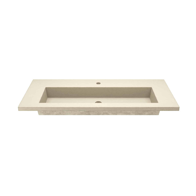 48" Capistrano Vanity Top With Integral Sink, Single, Sand